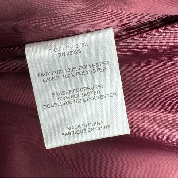 Trina Turk Blanche Faux Fur Color Block Coat Size Small - Picture 6 of 6